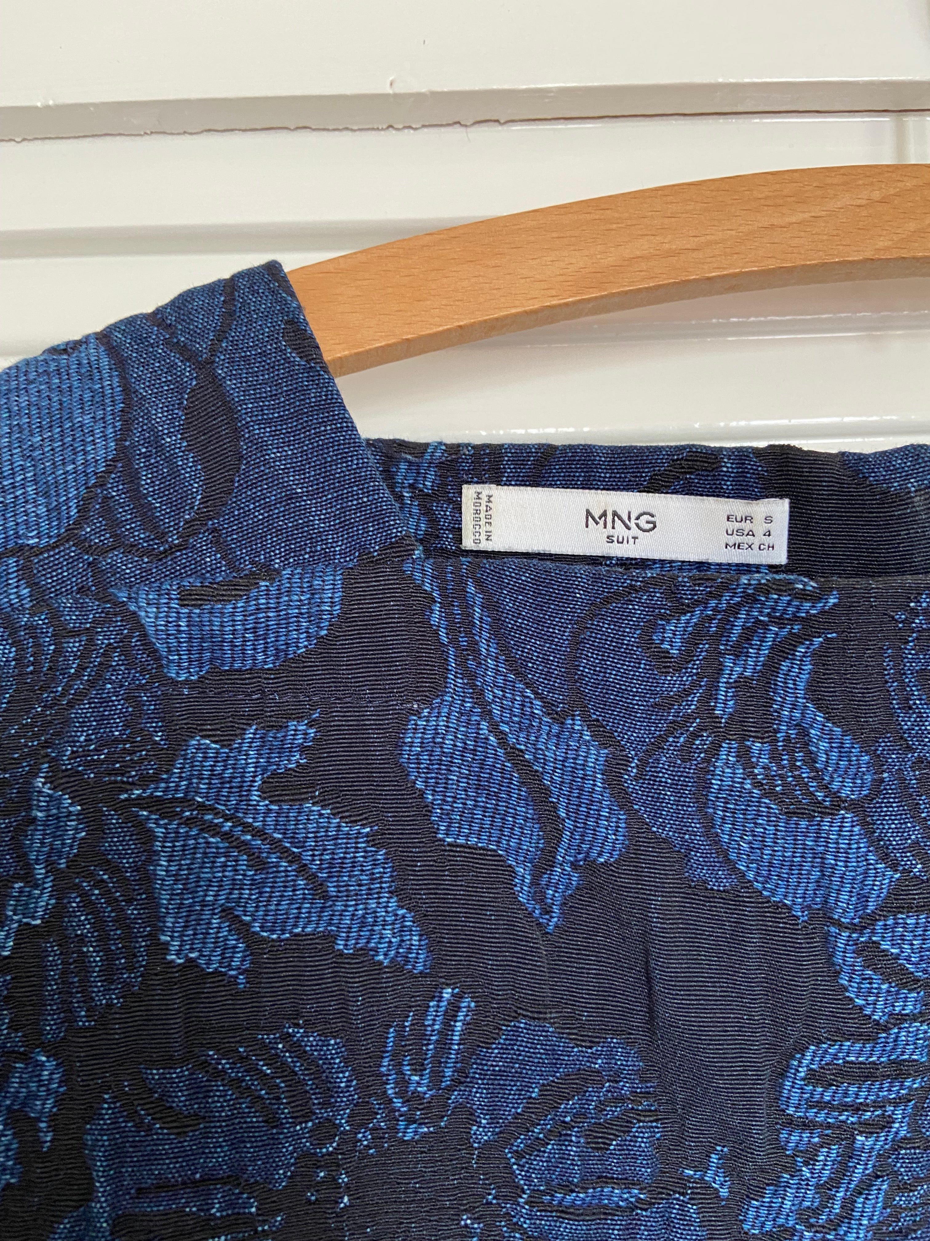 Preloved Blue floral shift dress