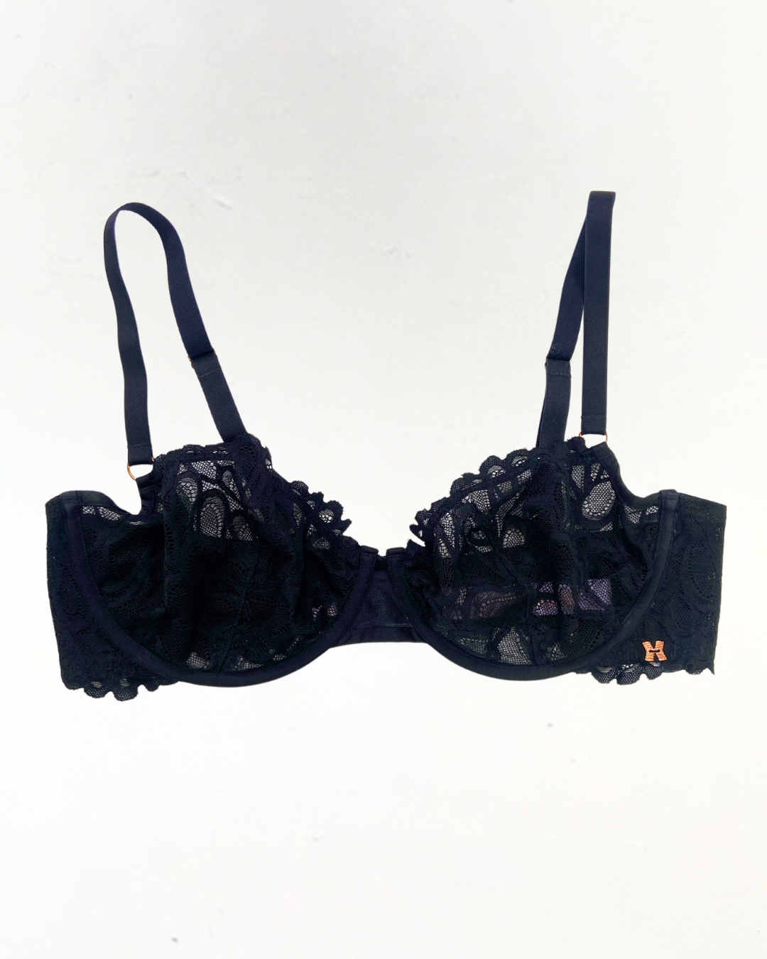 Savage Fenty Black Lace Bra Size 38D