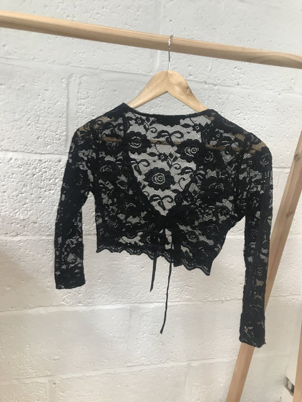 Preloved Black Crop Top