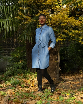 Preloved Tencel Denim Shirt Dress