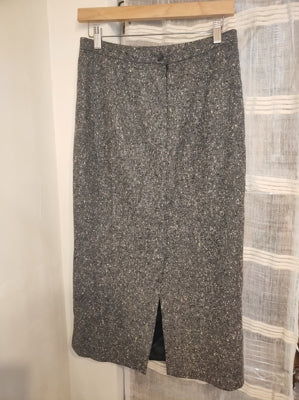 Preloved Italian Virgin Wool Pencil Skirt