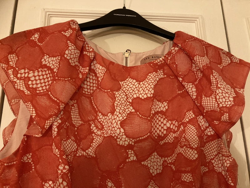 Preloved Beautiful orange Ted Baker dress