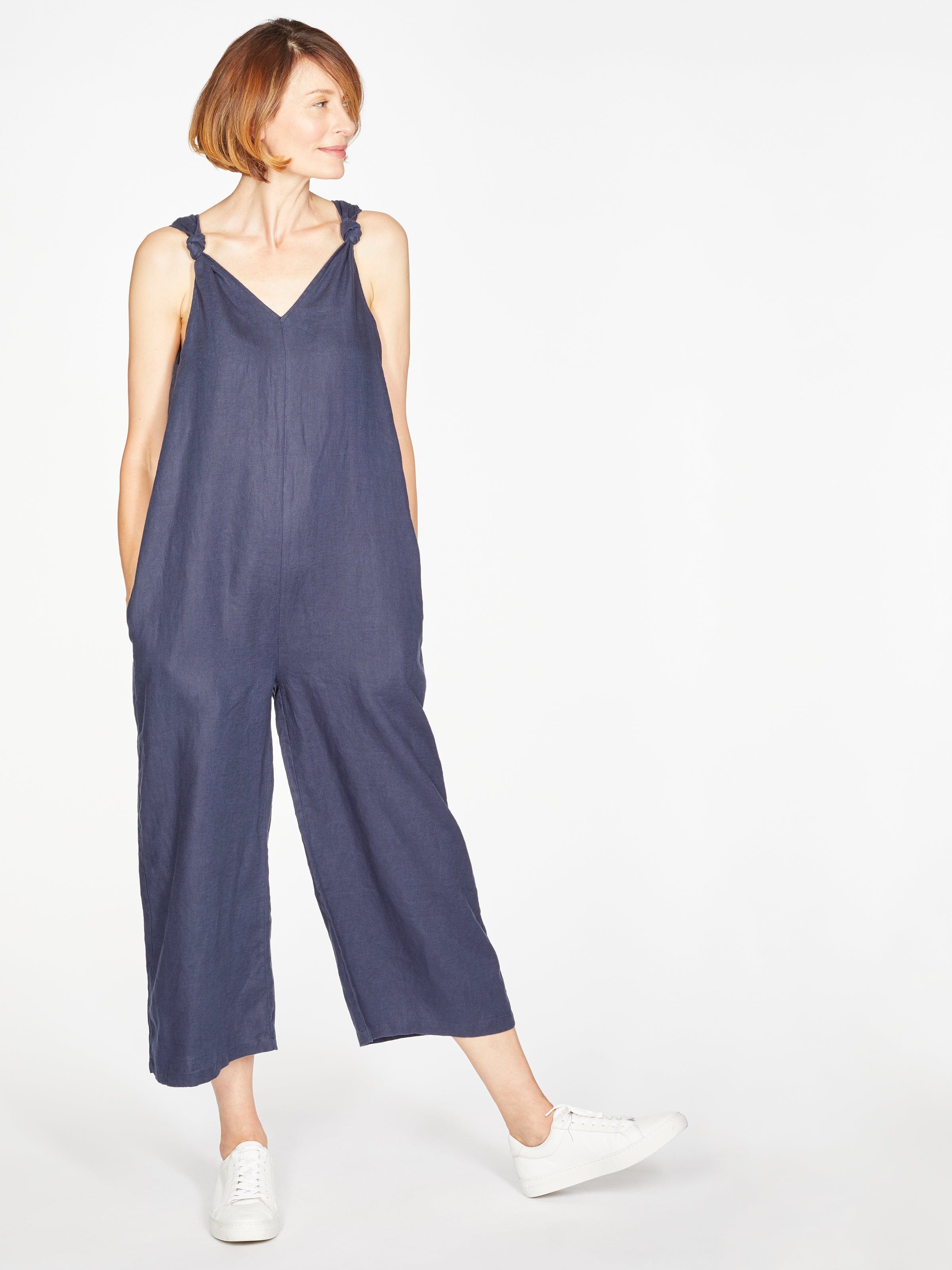 Preloved Erin Jumpsuit in Navy