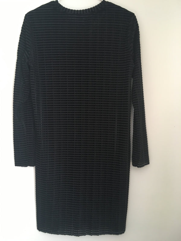 Preloved Weekday Rory pleated velvet dress