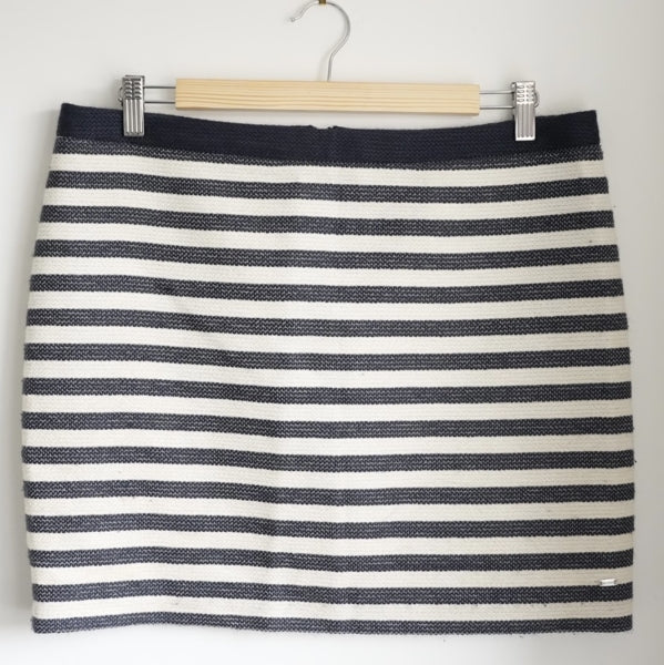 Preloved Striped Blue and White Skirt