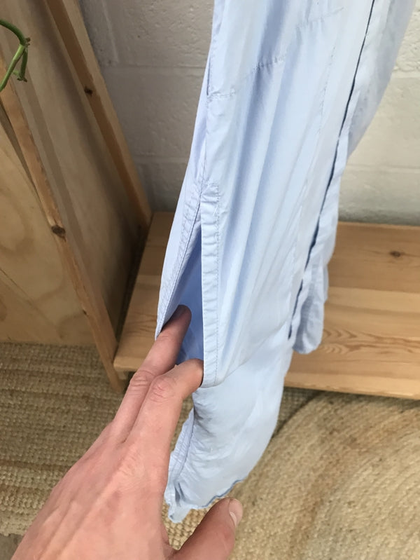 Preloved Blue Cotton Shirt Dress