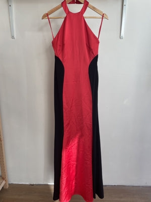 Preloved Red and Black Formal Evening Dress