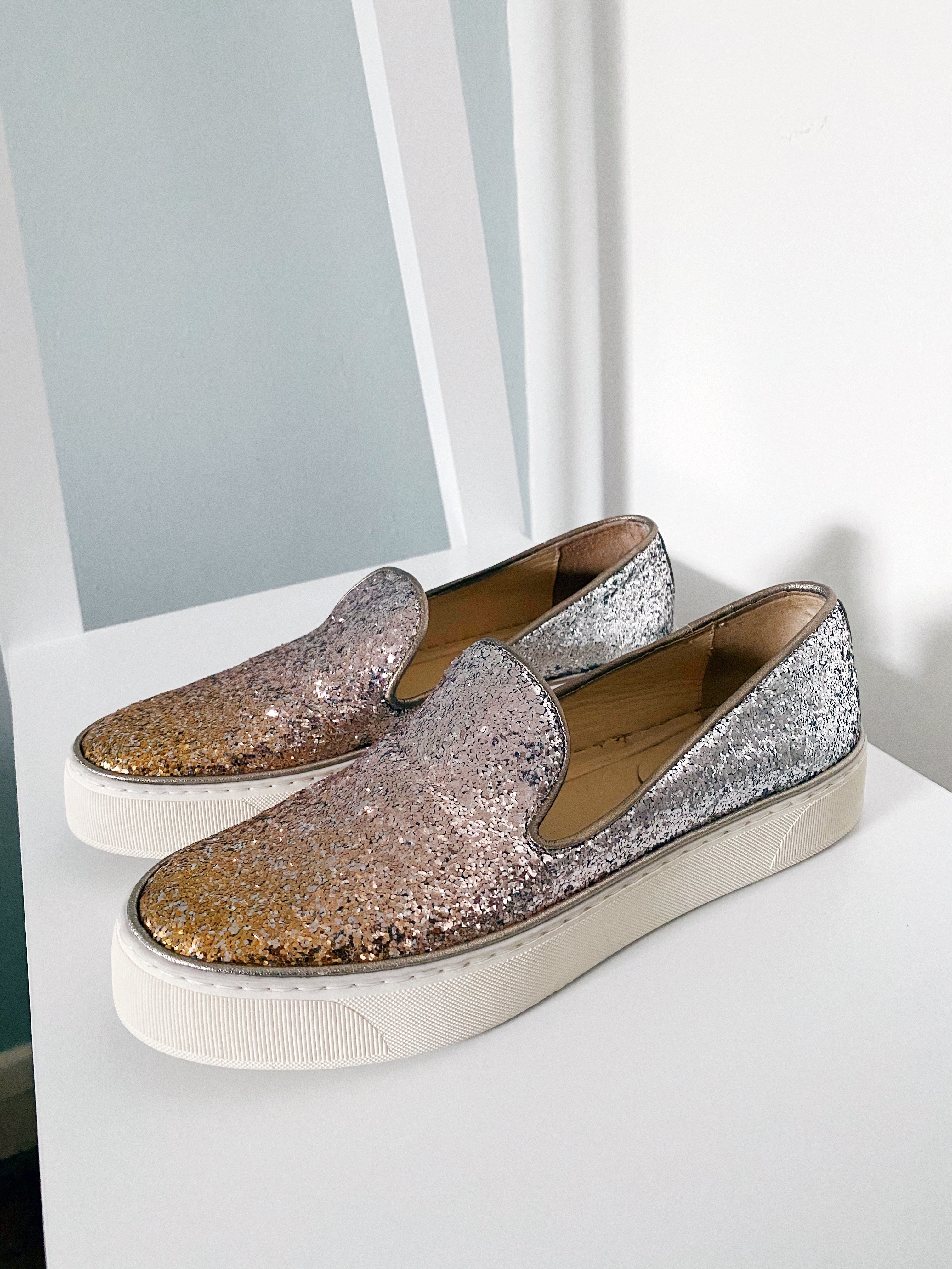 Preloved Metallic loafers