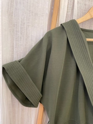 Preloved Military Style Green top