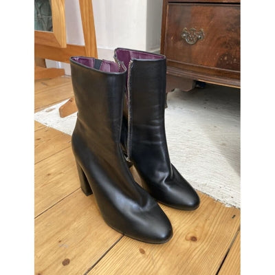 Preloved Beyond Skin Blaise Boots - black faux leather, EU size 38, worn twice