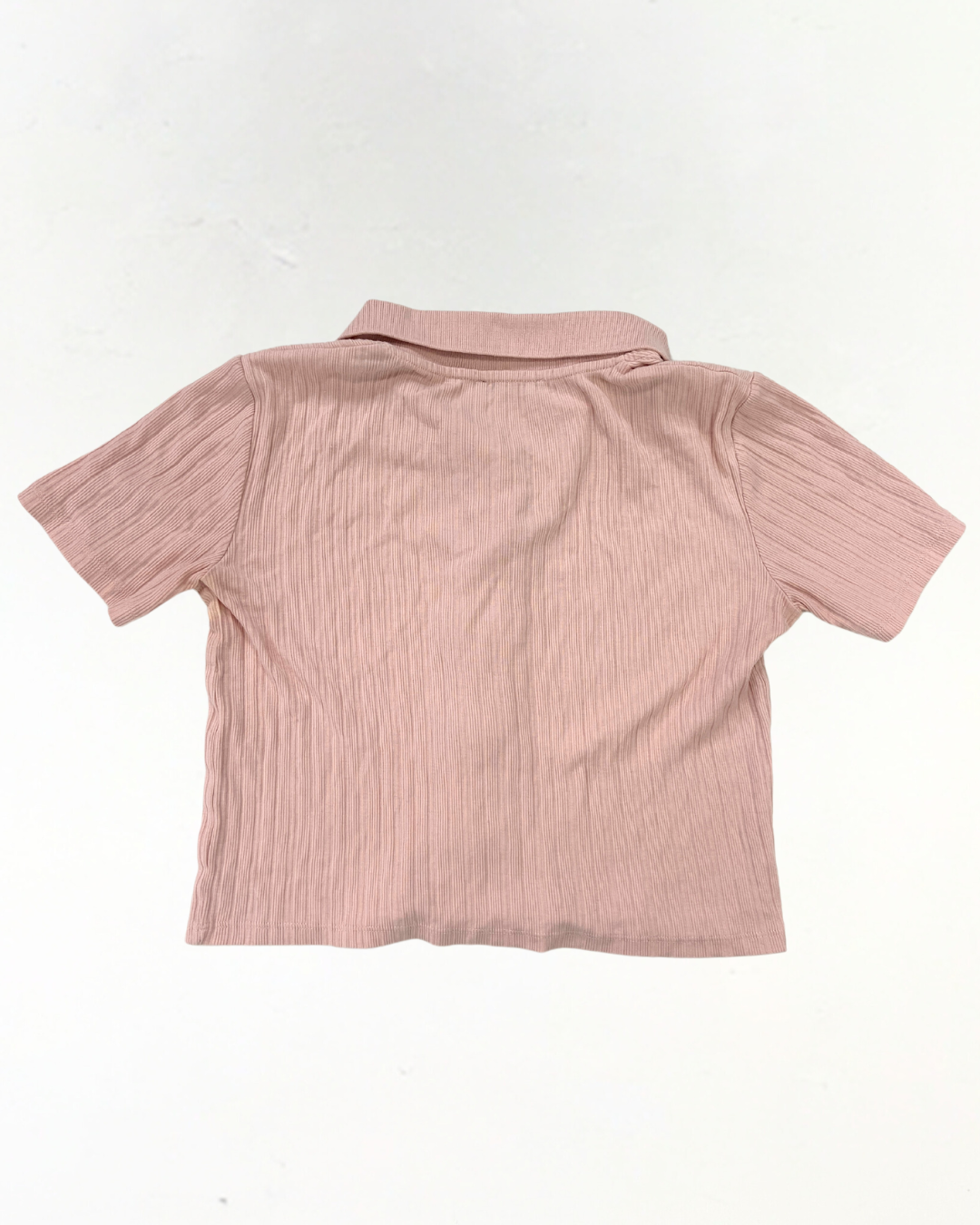 second hand Zara Zara Pink Ribbed Top Size Small 5 OWNI