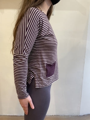 Preloved Stripey Long Sleeve Top