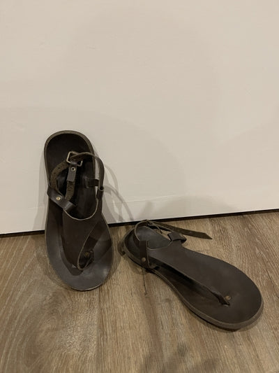Preloved Brown Leather Celtic & Co Sandals