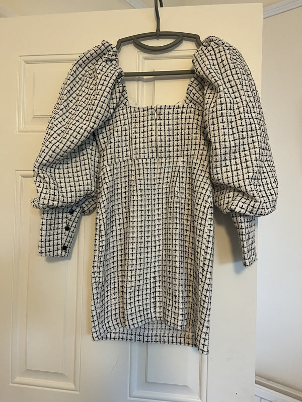 Preloved Puff Sleeve Mini Dress