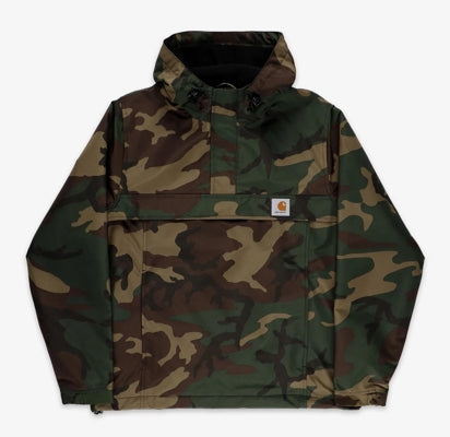 Preloved Camo hooded windbreaker