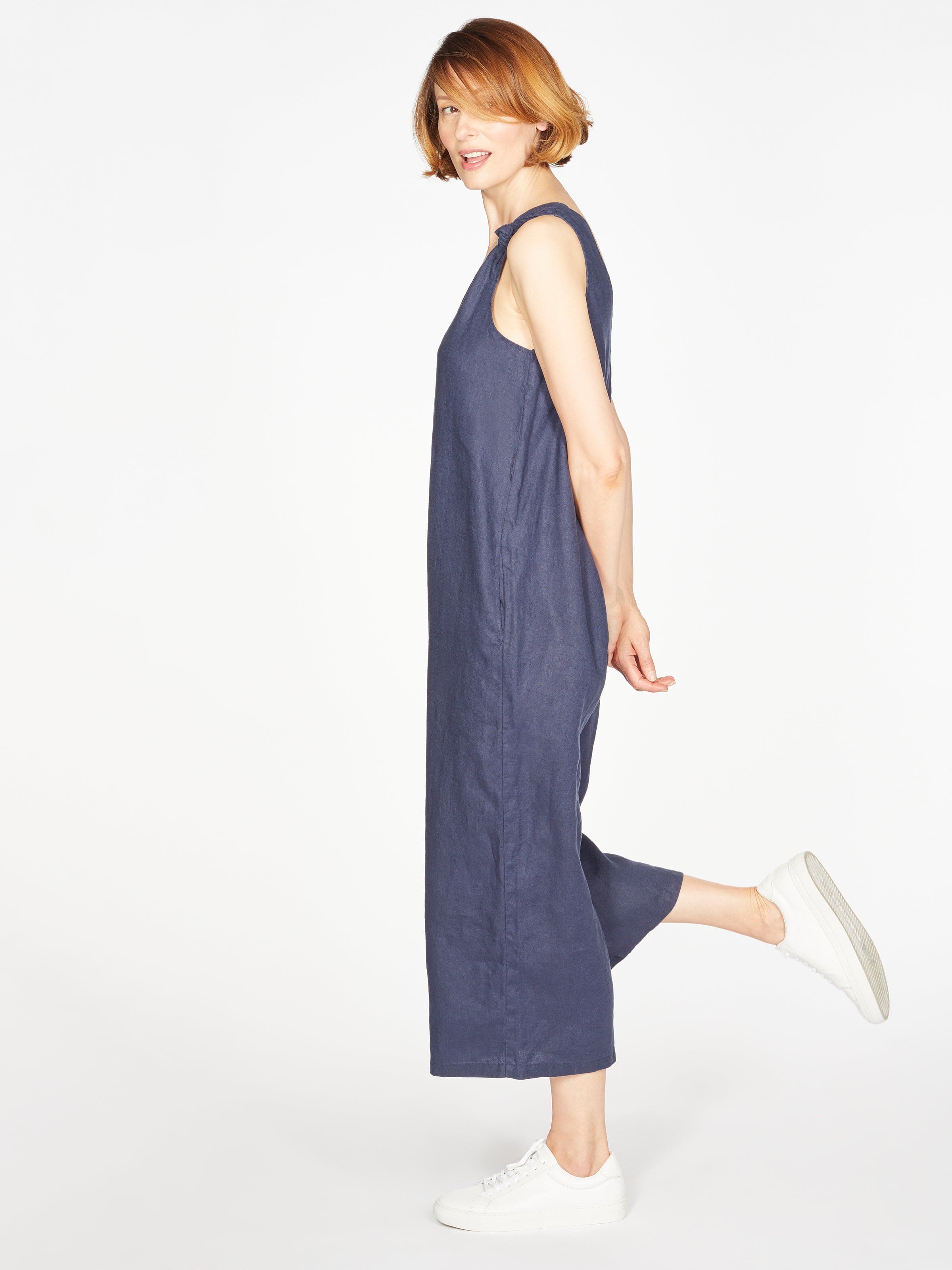 Preloved Erin Jumpsuit in Navy