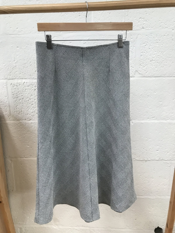 Preloved Grey Check Pattern Skirt