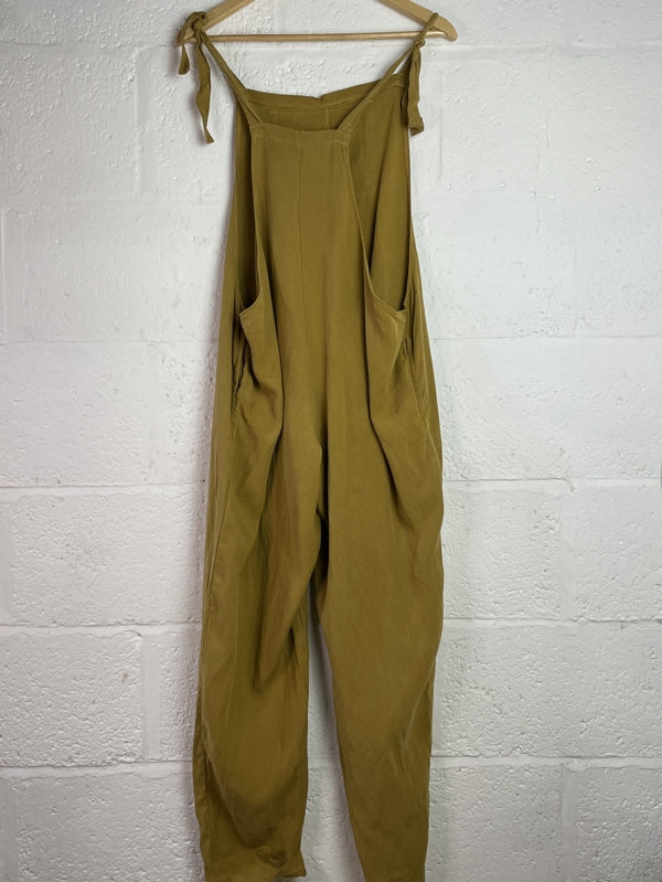 Preloved Mustard Lightweight Dungarees
