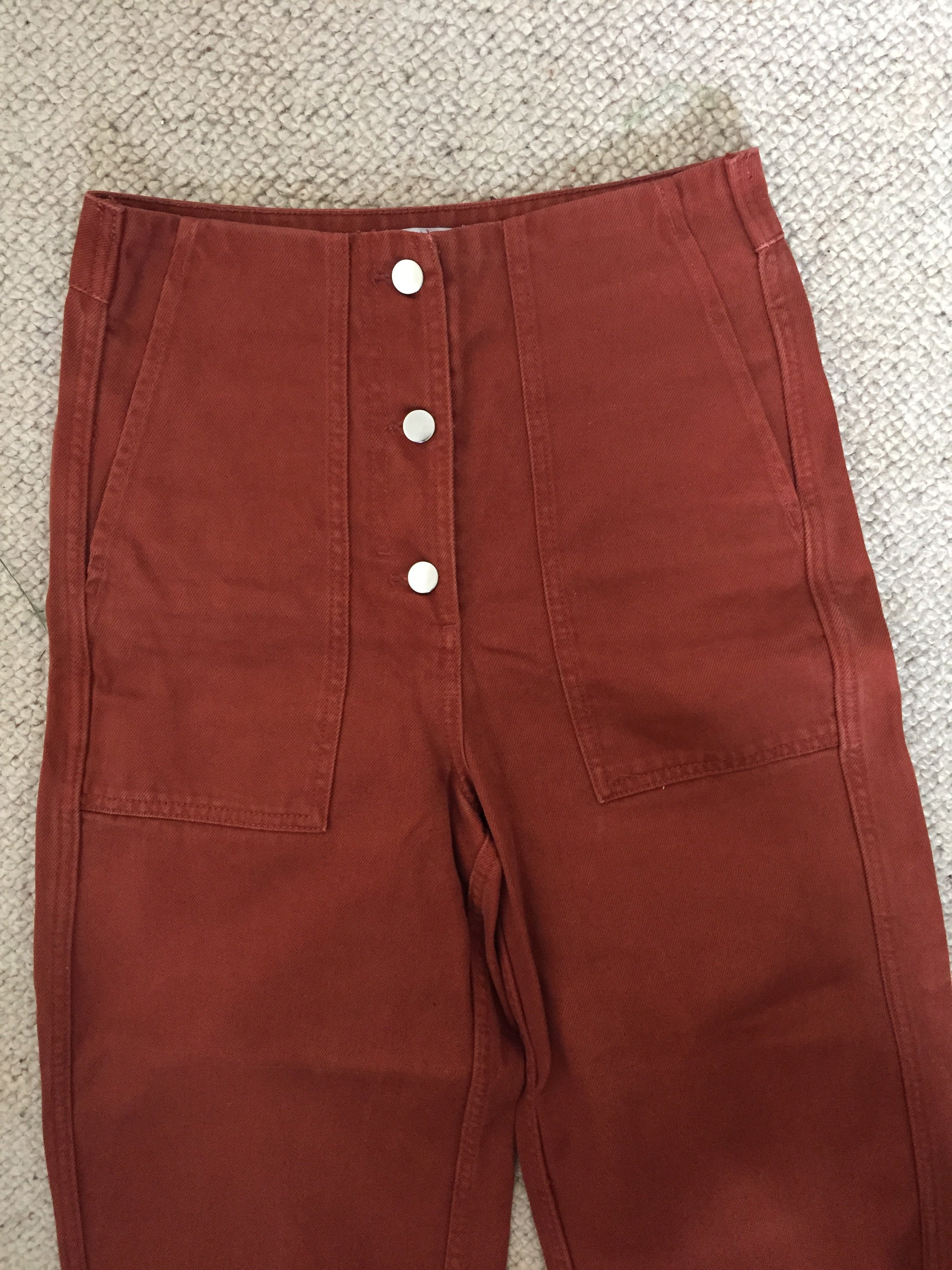 Preloved Burnt orange high waist trousers