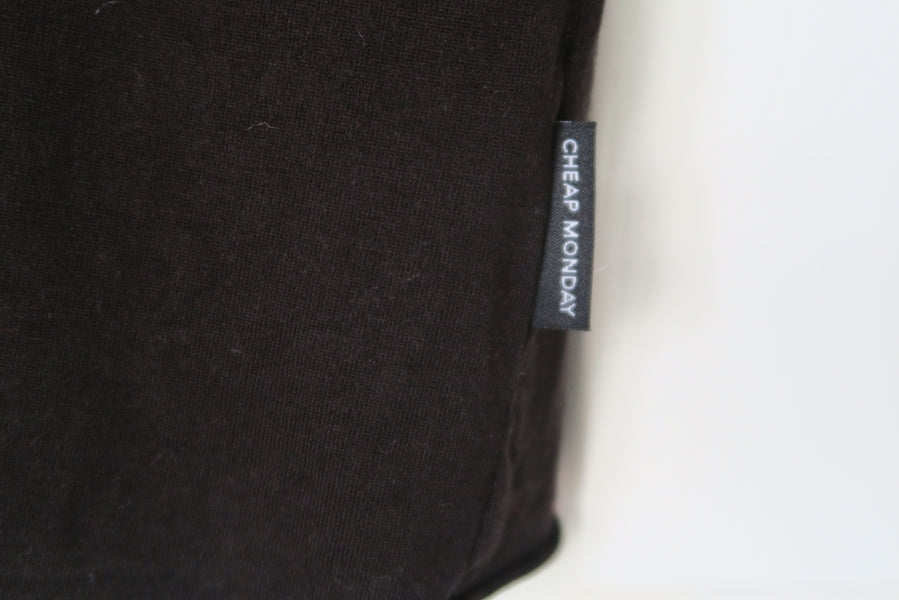 Preloved Black T Shirt with Back Slit