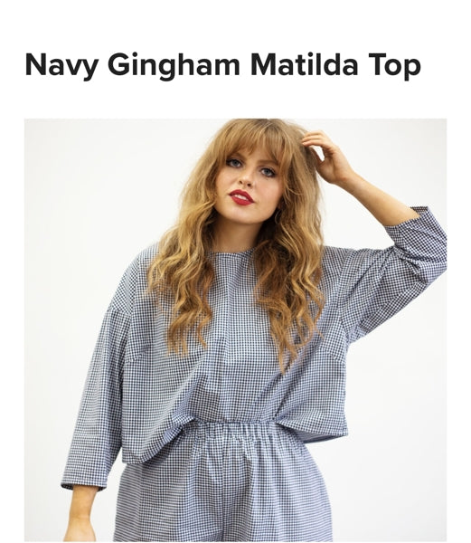 Preloved Matilda Check top