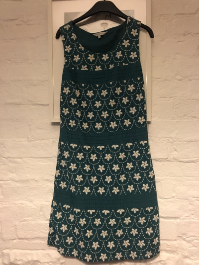 Preloved Teal embroidered summer dress