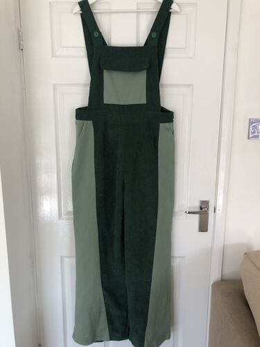 Preloved Green Corduroy Dunagrees