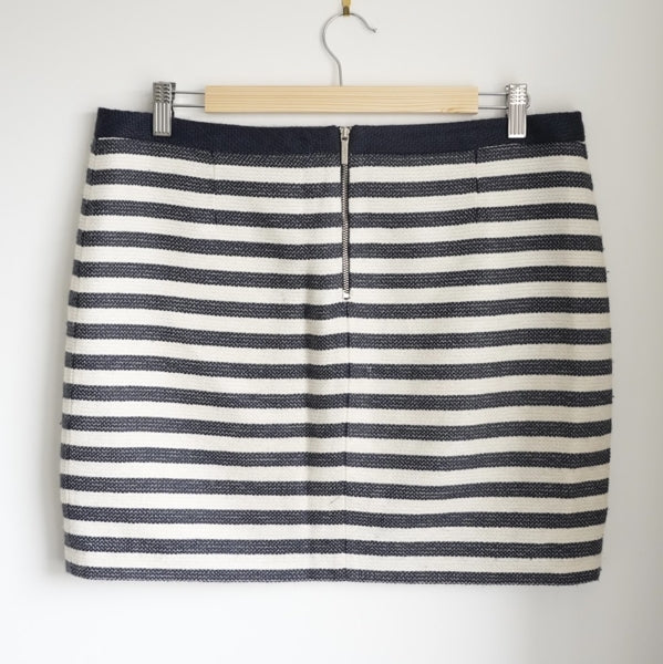 Preloved Striped Blue and White Skirt