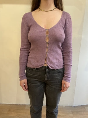 Preloved Casual Long Sleeve Top with Buttons