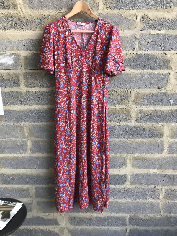 Preloved Red floral dress