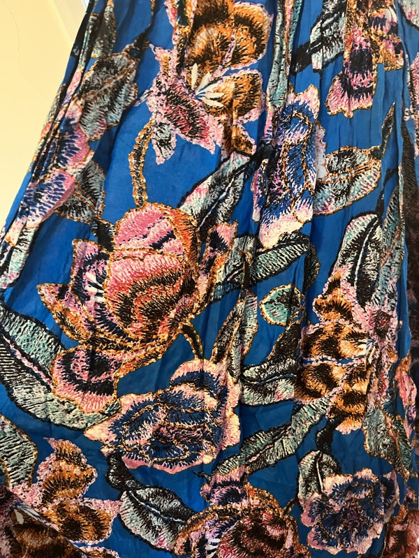 Preloved Floral Cross Back Maxi Dress