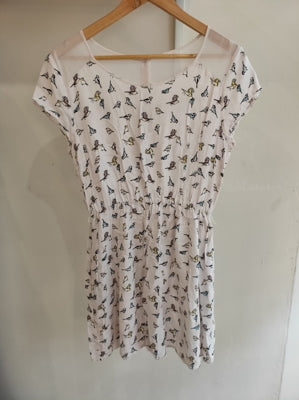 Preloved Bird print skater dress