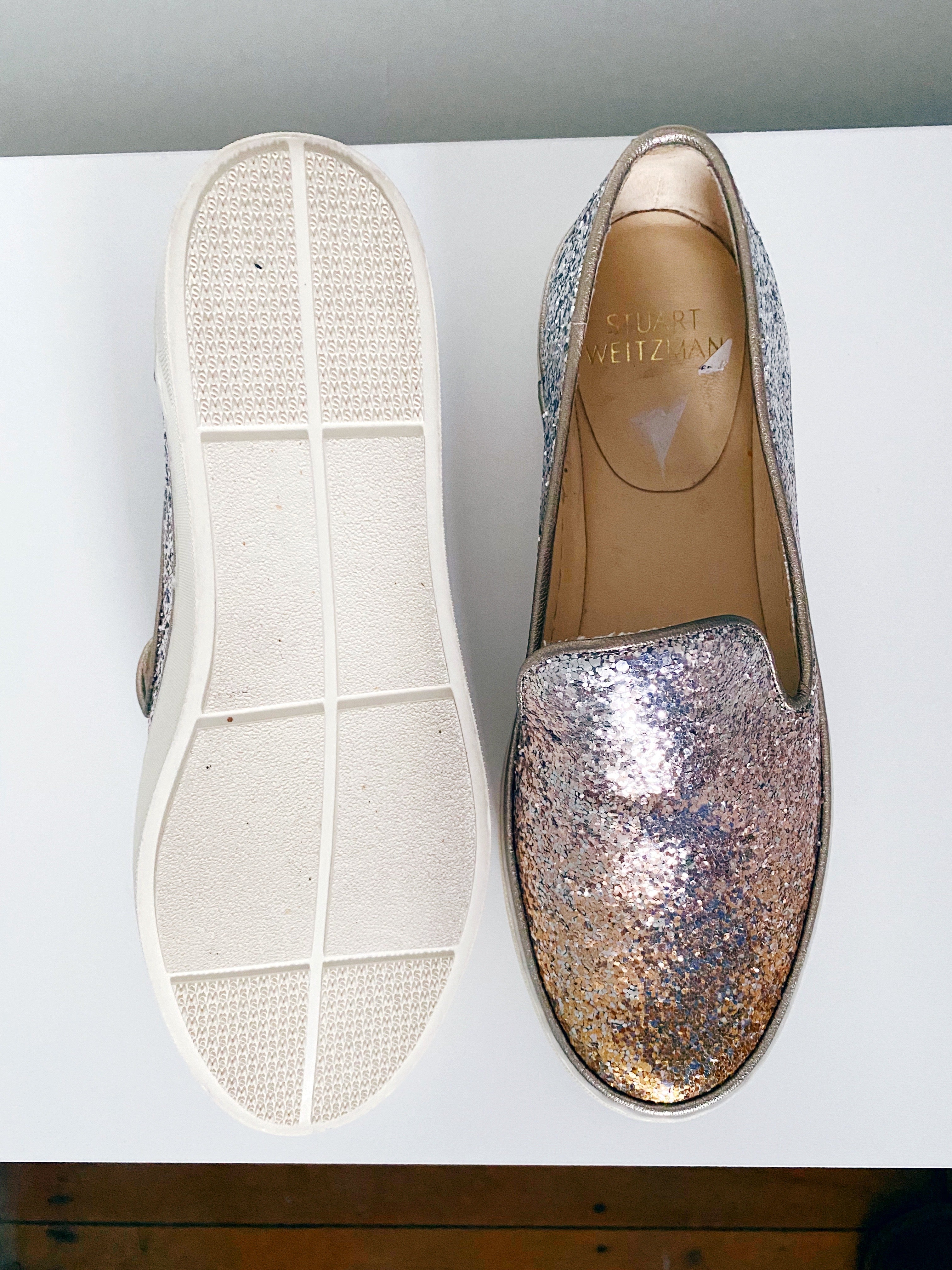 Preloved Metallic loafers