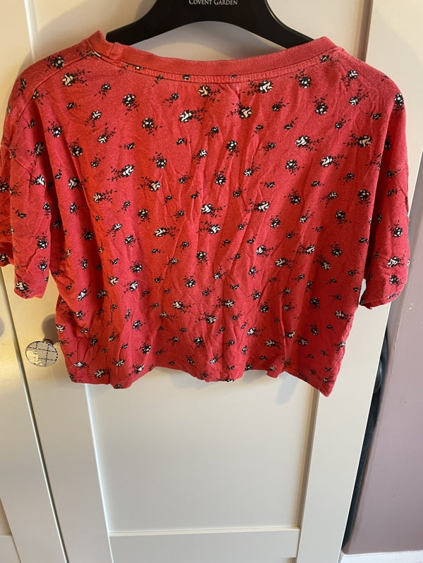 Preloved Red cropped T-shirt