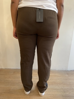 Preloved Brown Tapered Leg Trousers