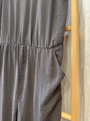 Preloved Grey strappy silky jumpsuit