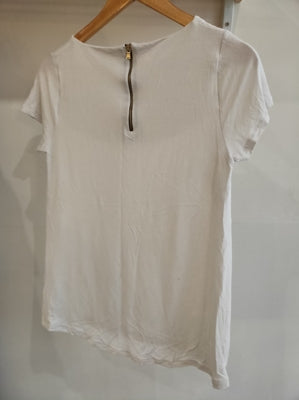Preloved White textured t-shirt