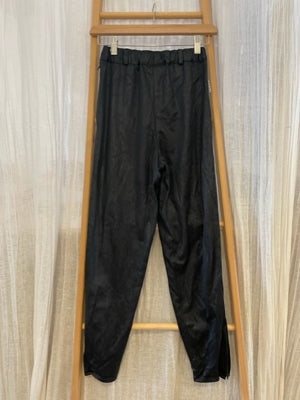 Preloved Black silky jogger style trousers