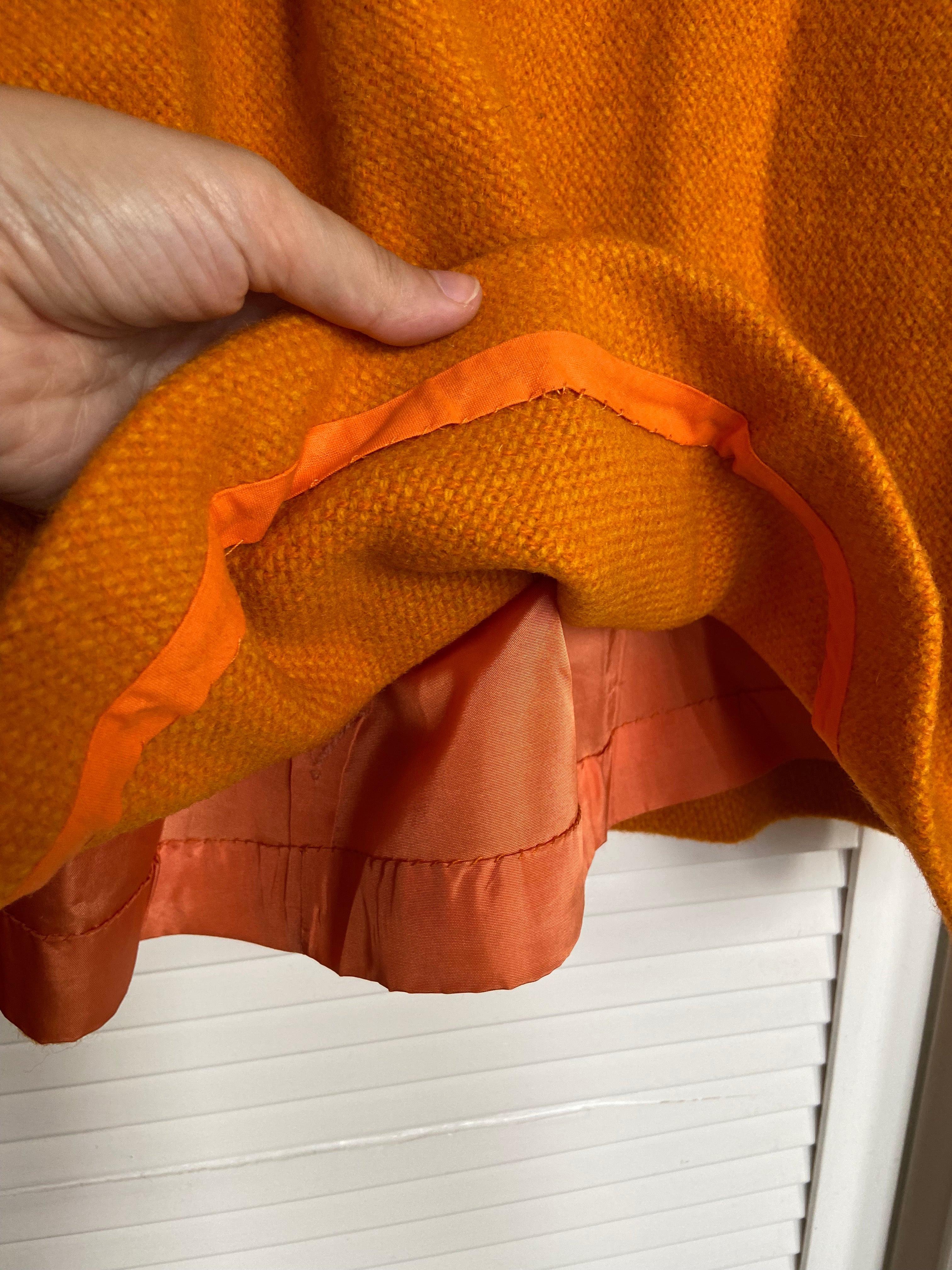Preloved Orange woollen dress