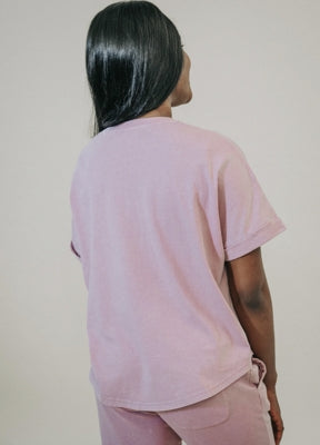 Preloved Capped Tee in Vintage Lilac