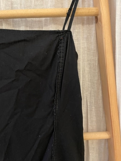 Preloved Black strappy inside out seam dress