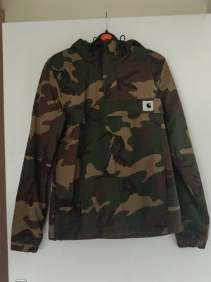 Preloved Camo hooded windbreaker