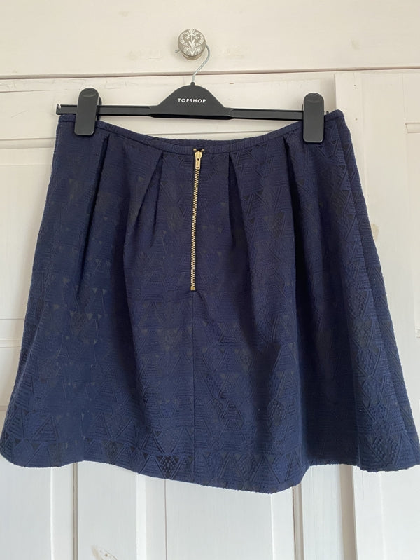 Preloved Patterned mini skirt