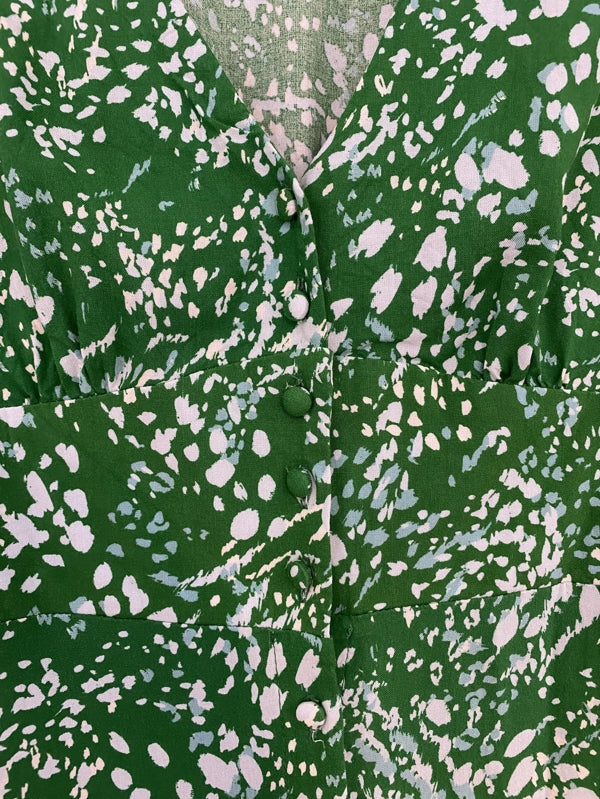 Preloved Nobody’s Child Green Alexa Midi Dress