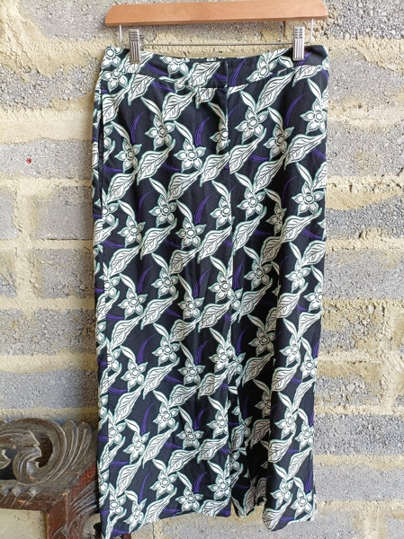 Preloved Topshop floral wide leg culottes 10