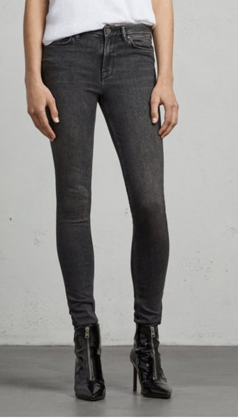 Preloved All Saints Grace grey skinny jean