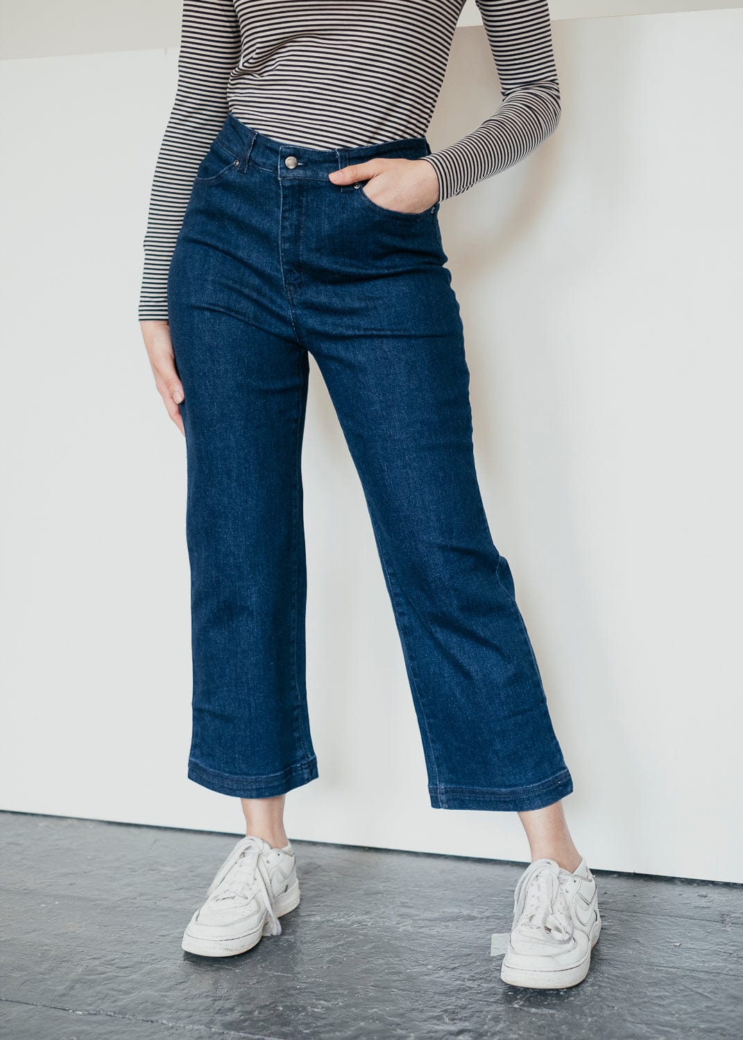 Preloved Rosa Culottes in Denim Blue