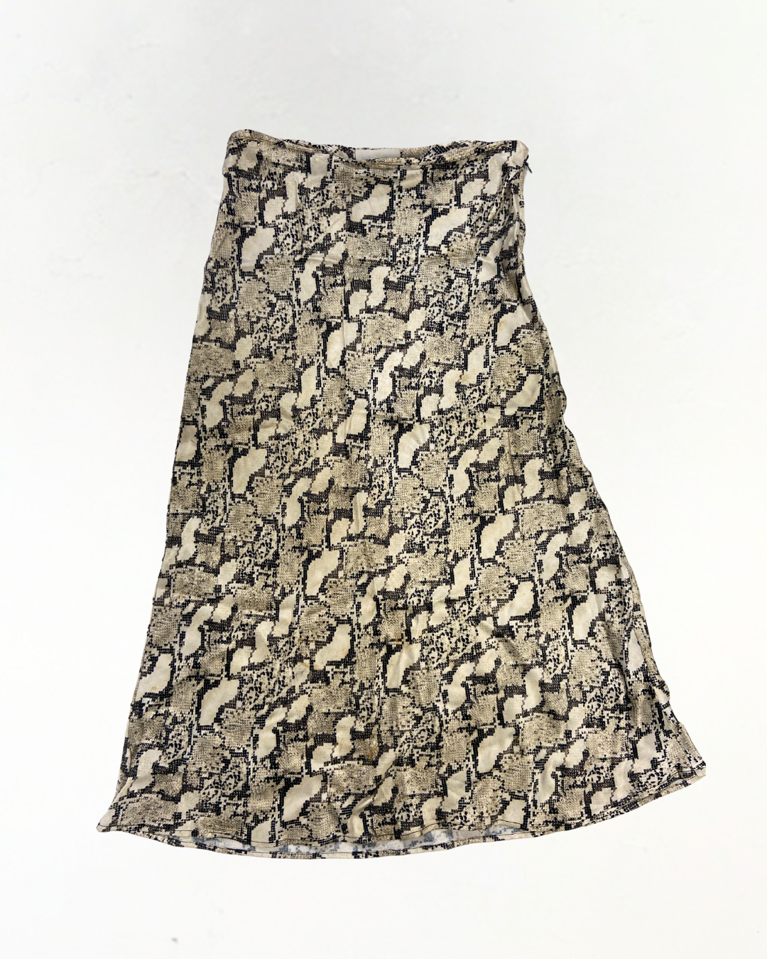 H&M Snake Print Slip Skirt Size 10