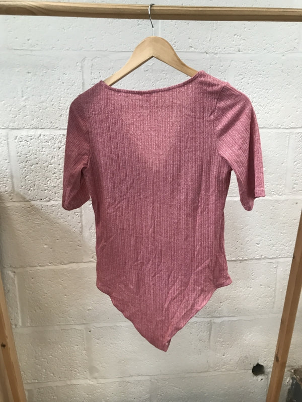 Preloved Pink Waffled Bodysuit