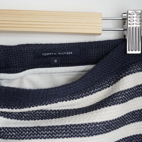 Preloved Striped Blue and White Skirt